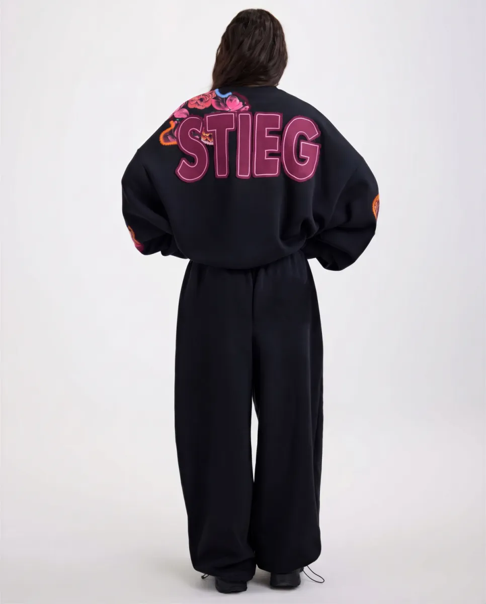 Stieglitz | Sweat | Zwart | Nero Oversized Sweater 5 Stieglitz Stieglitz | Sweat | Zwart | Nero Oversized Sweater