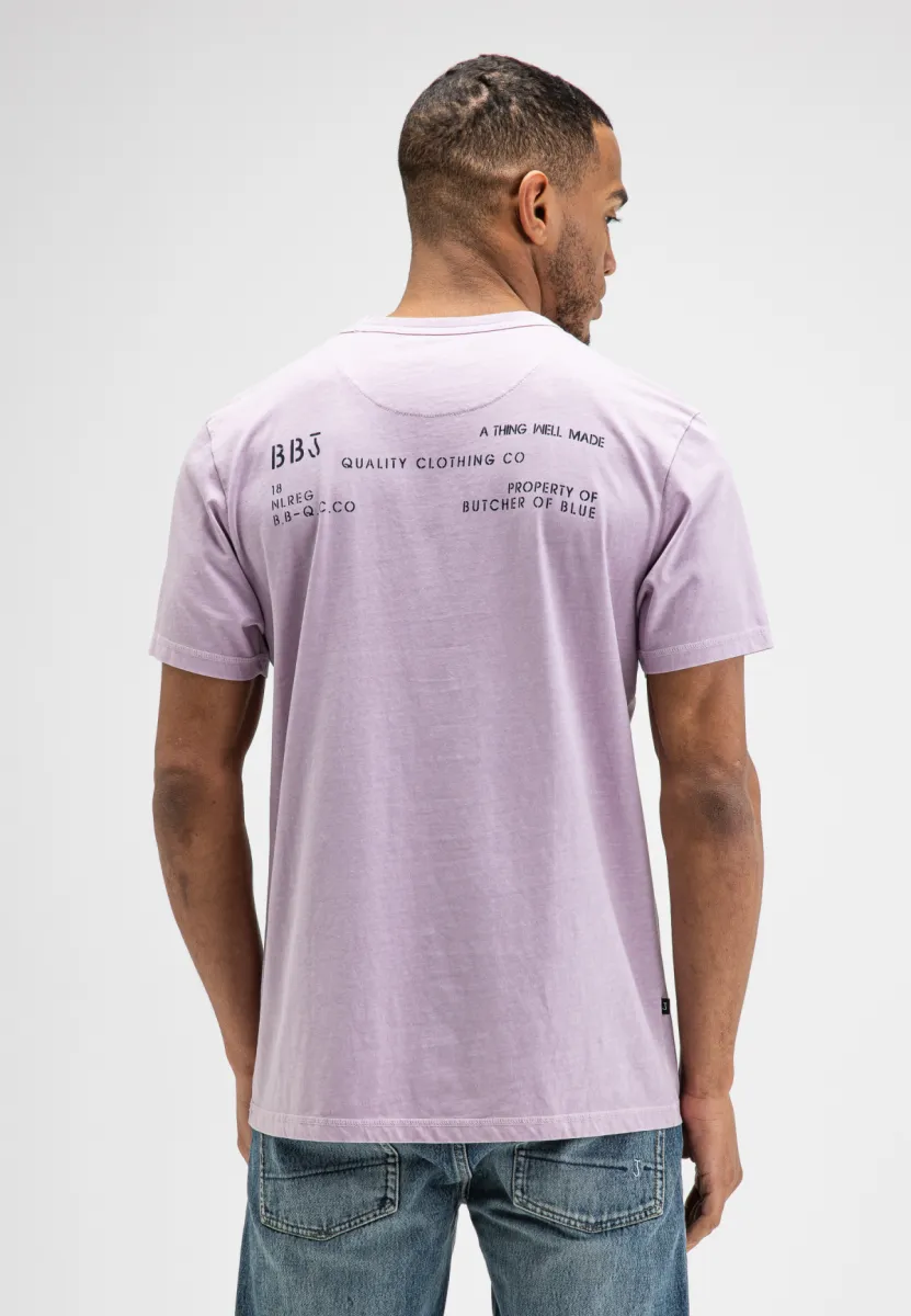 butcher of blue | T-shirt | Paars | Classic BB hook tee 2 butcher of blue butcher of blue | T-shirt | Paars | Classic BB hook tee