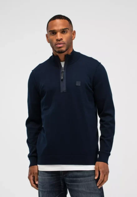 butcher of blue butcher of blue | Trui | Blauw | Clifden Co Half Zip