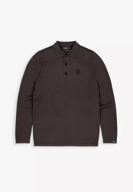 butcher of blue Butcher of blue | Polo lange mouw| Bruin | Clifden Polo