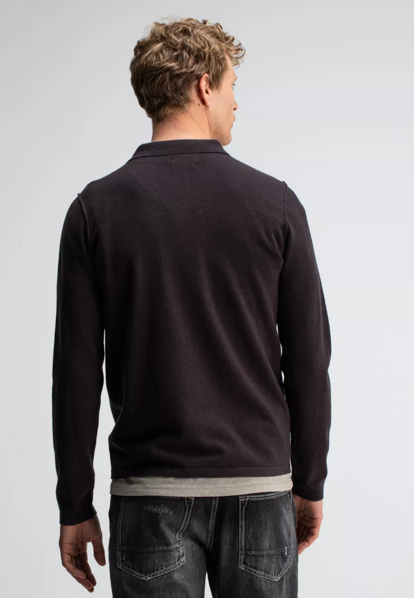 Butcher of blue | Polo lange mouw| Bruin | Clifden Polo 5 butcher of blue Butcher of blue | Polo lange mouw| Bruin | Clifden Polo
