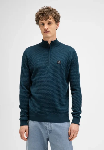 butcher of blue butcher of blue | Trui half zip | Blauw | M2626027