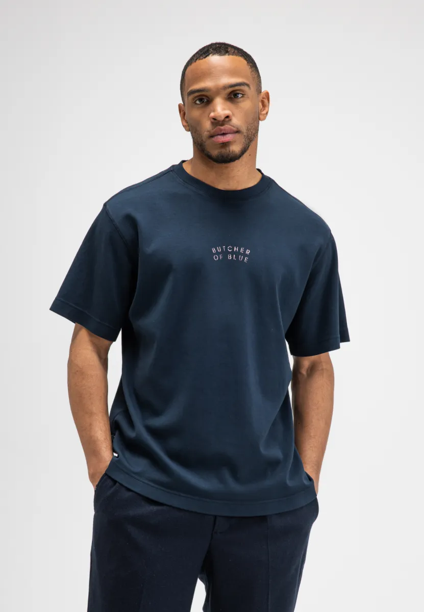 butcher of blue | T-shirt | Blauw | mercer layer loose tee 2 butcher of blue butcher of blue | T-shirt | Blauw | mercer layer loose tee