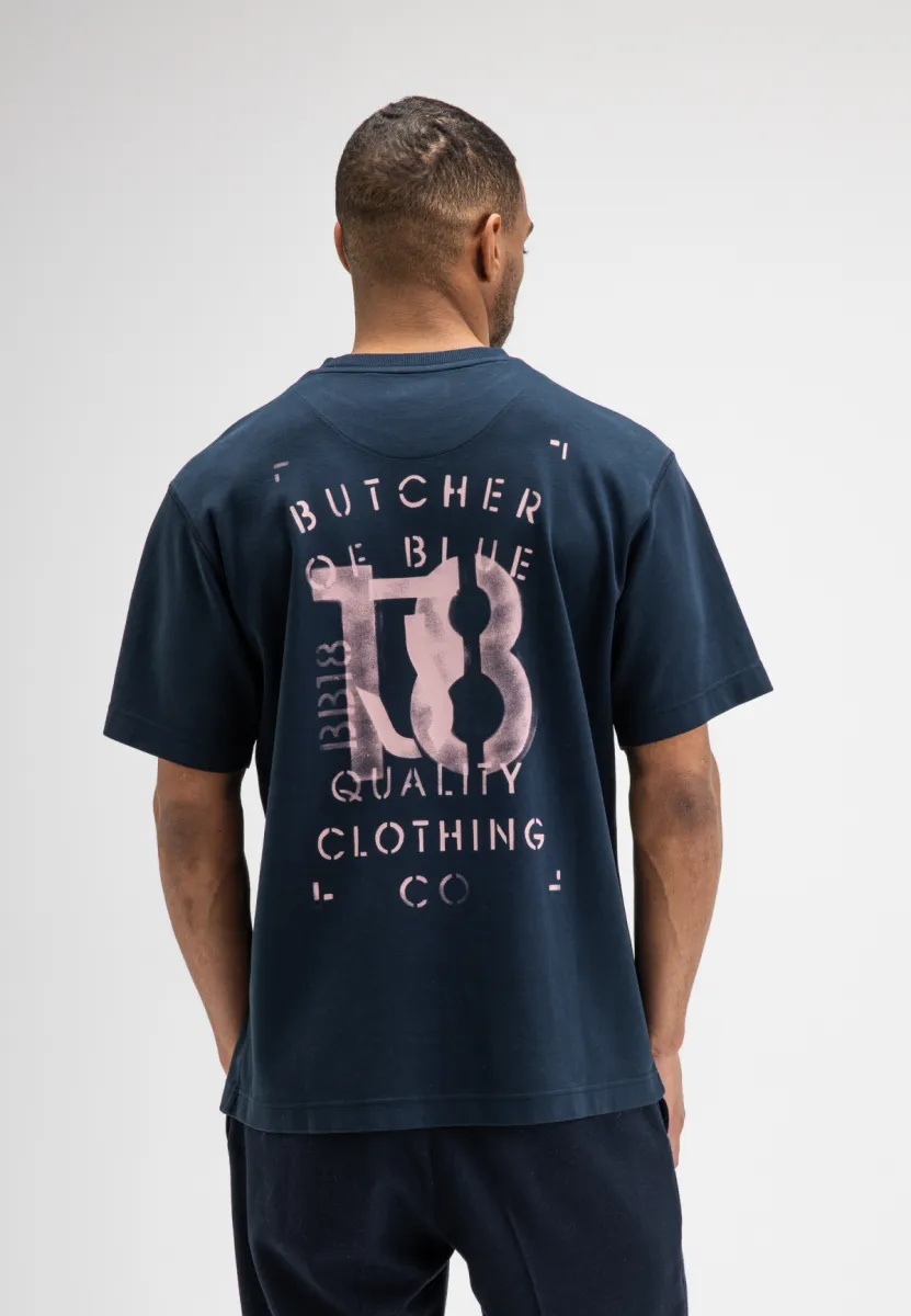 butcher of blue | T-shirt | Blauw | mercer layer loose tee 3 butcher of blue butcher of blue | T-shirt | Blauw | mercer layer loose tee