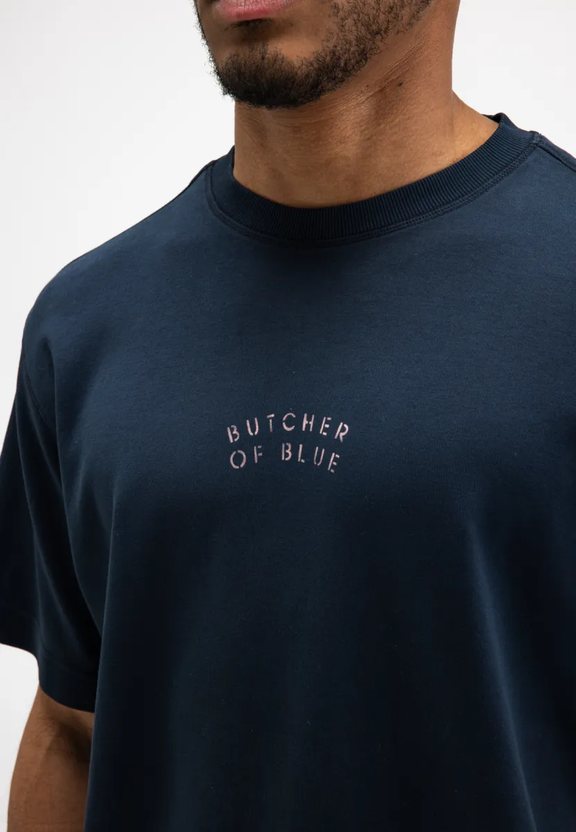 butcher of blue | T-shirt | Blauw | mercer layer loose tee 5 butcher of blue butcher of blue | T-shirt | Blauw | mercer layer loose tee