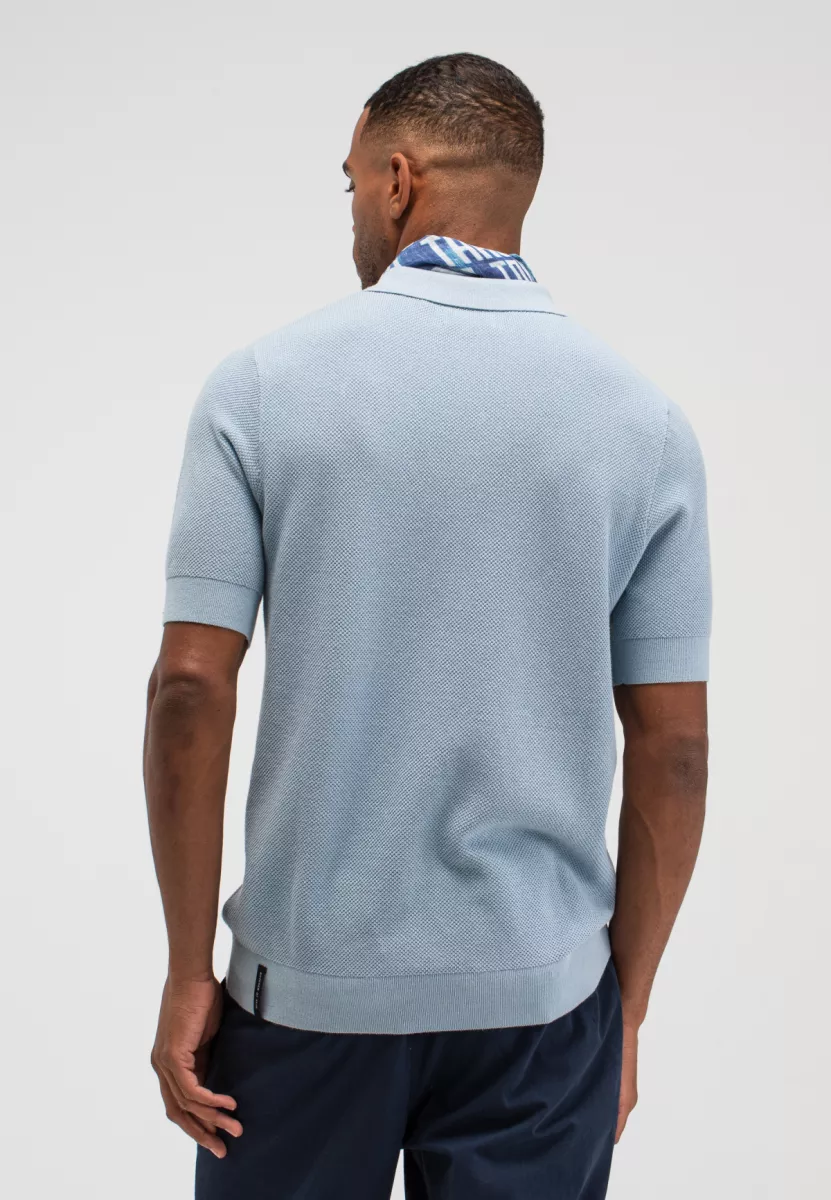 butcher of blue | Polo | Lichtblauw | ripley knit polo 2 butcher of blue butcher of blue | Polo | Lichtblauw | ripley knit polo