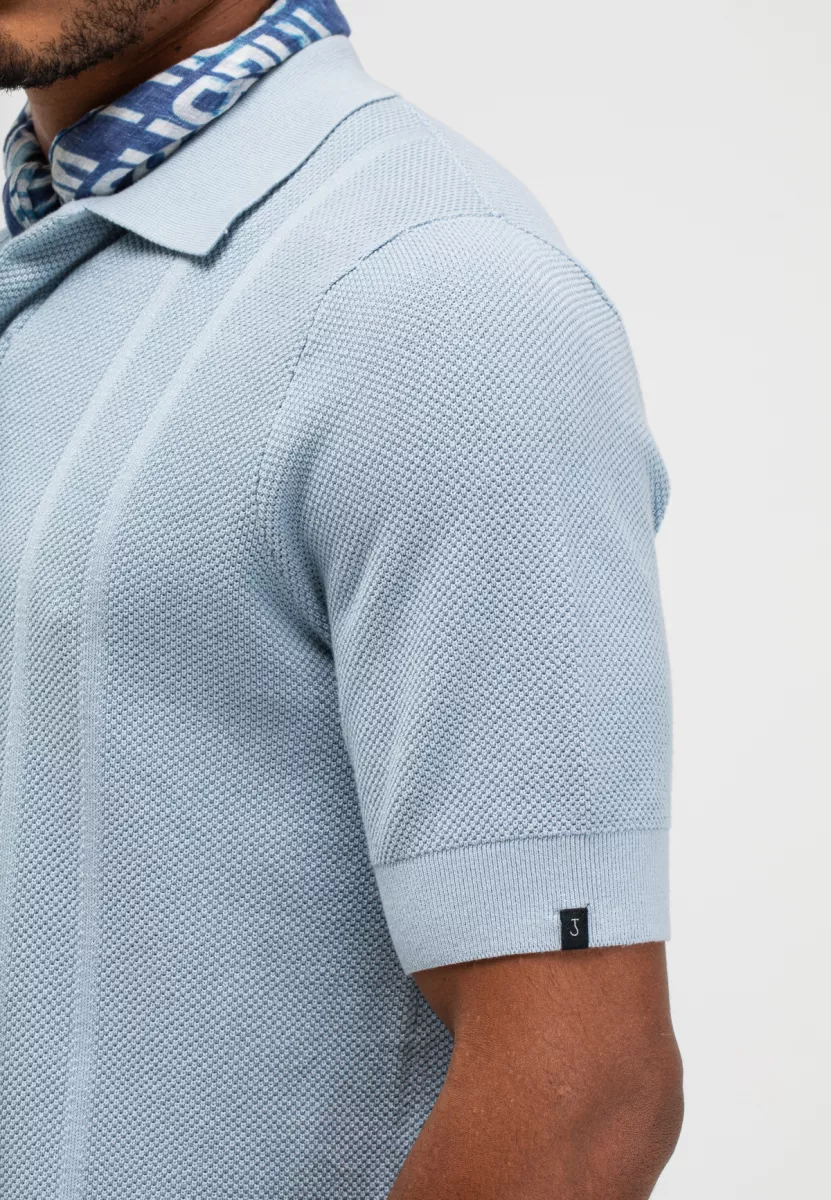 butcher of blue | Polo | Lichtblauw | ripley knit polo 4 butcher of blue butcher of blue | Polo | Lichtblauw | ripley knit polo