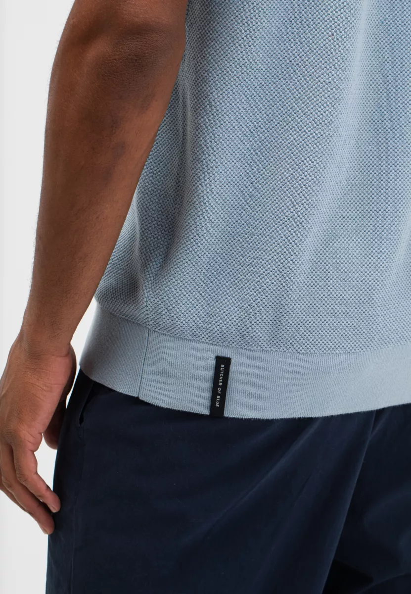 butcher of blue | Polo | Lichtblauw | ripley knit polo 5 butcher of blue butcher of blue | Polo | Lichtblauw | ripley knit polo