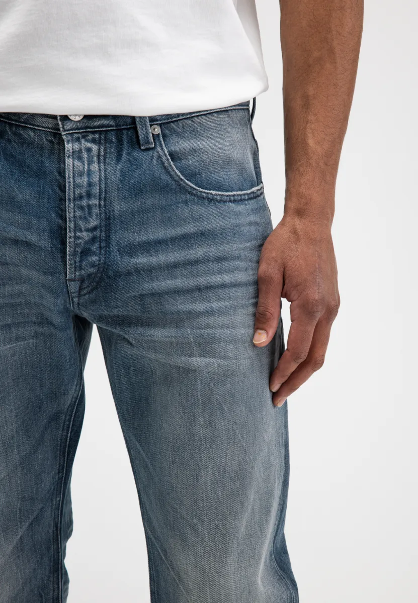 butcher of blue | Jeans | Blauw | Stockton Straight Fog Denim 4 butcher of blue butcher of blue | Jeans | Blauw | Stockton Straight Fog Denim