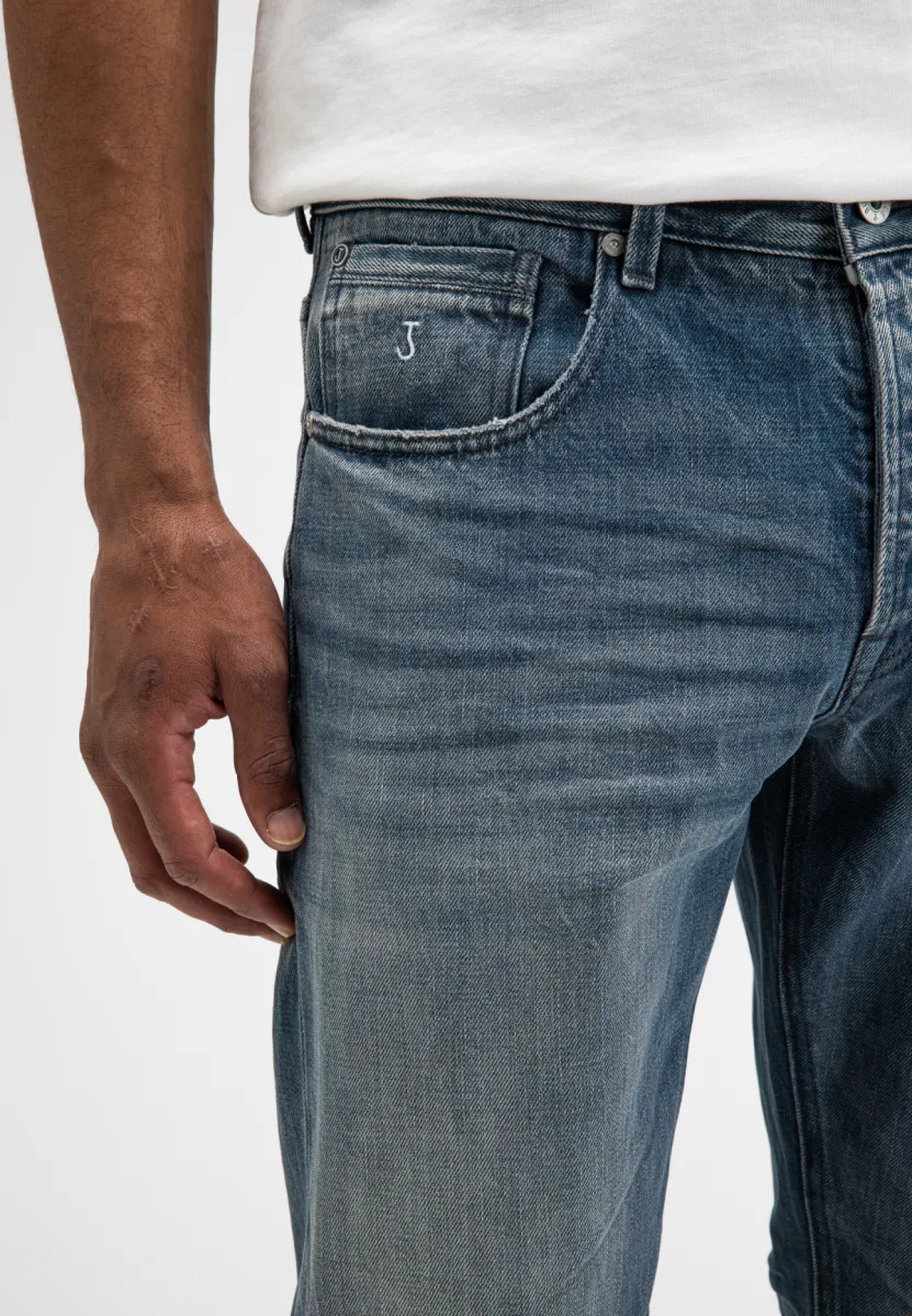 butcher of blue | Jeans | Blauw | Stockton Straight Fog Denim 5 butcher of blue butcher of blue | Jeans | Blauw | Stockton Straight Fog Denim