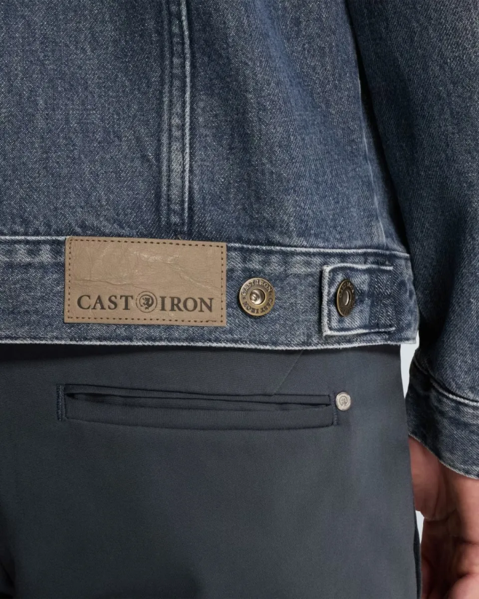 Cast Iron | Denim Jacket | Blauw | CDJ2608100 4 Cast Iron Cast Iron | Denim Jacket | Blauw | CDJ2608100