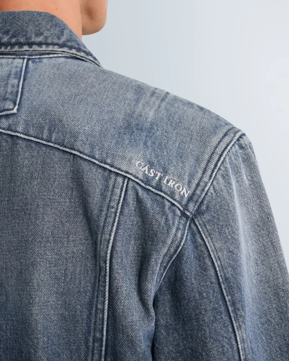 Cast Iron | Denim Jacket | Blauw | CDJ2608100 6 Cast Iron Cast Iron | Denim Jacket | Blauw | CDJ2608100