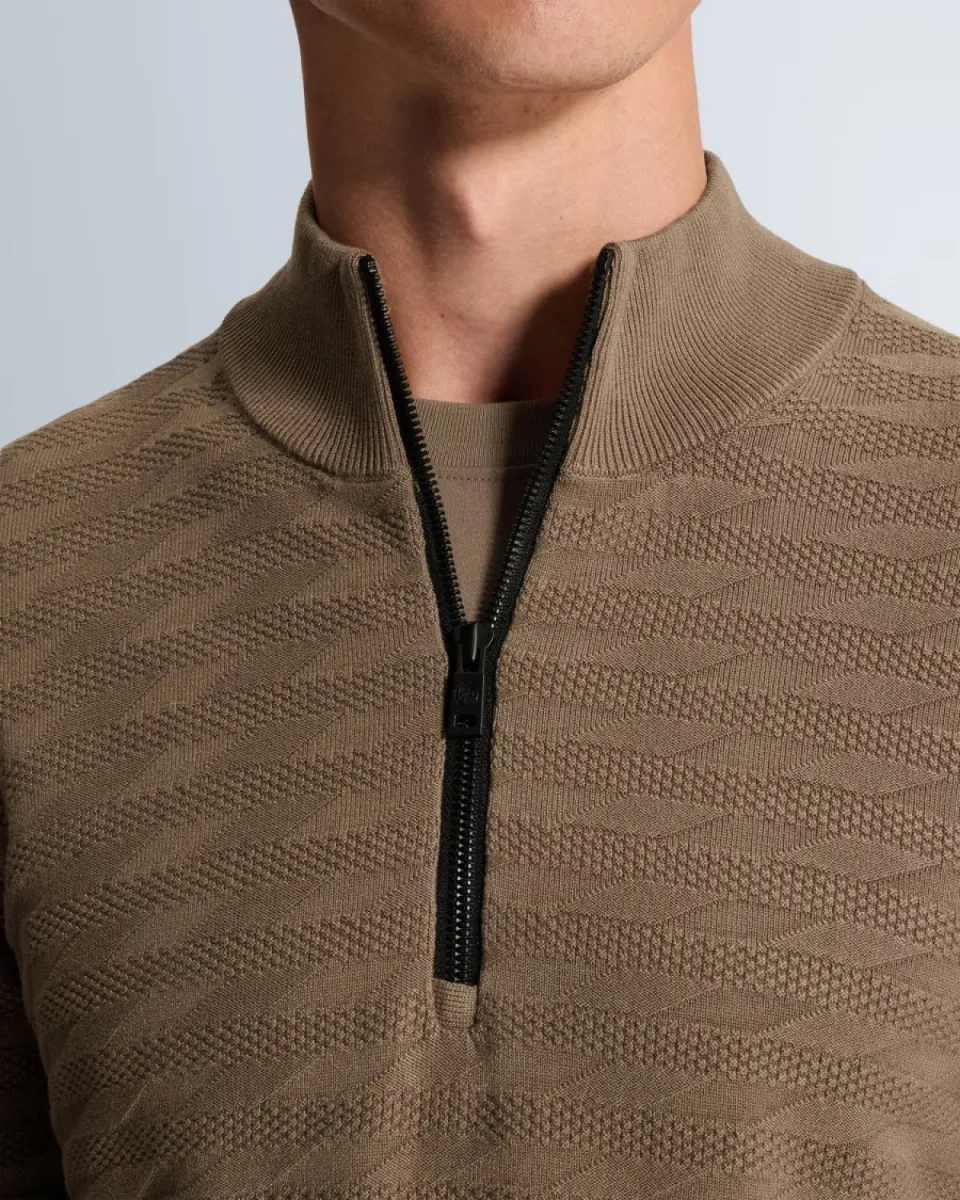Cast Iron | Half Zip Collar | Bruin | CKW2609316 3 Cast Iron Cast Iron | Half Zip Collar | Bruin | CKW2609316
