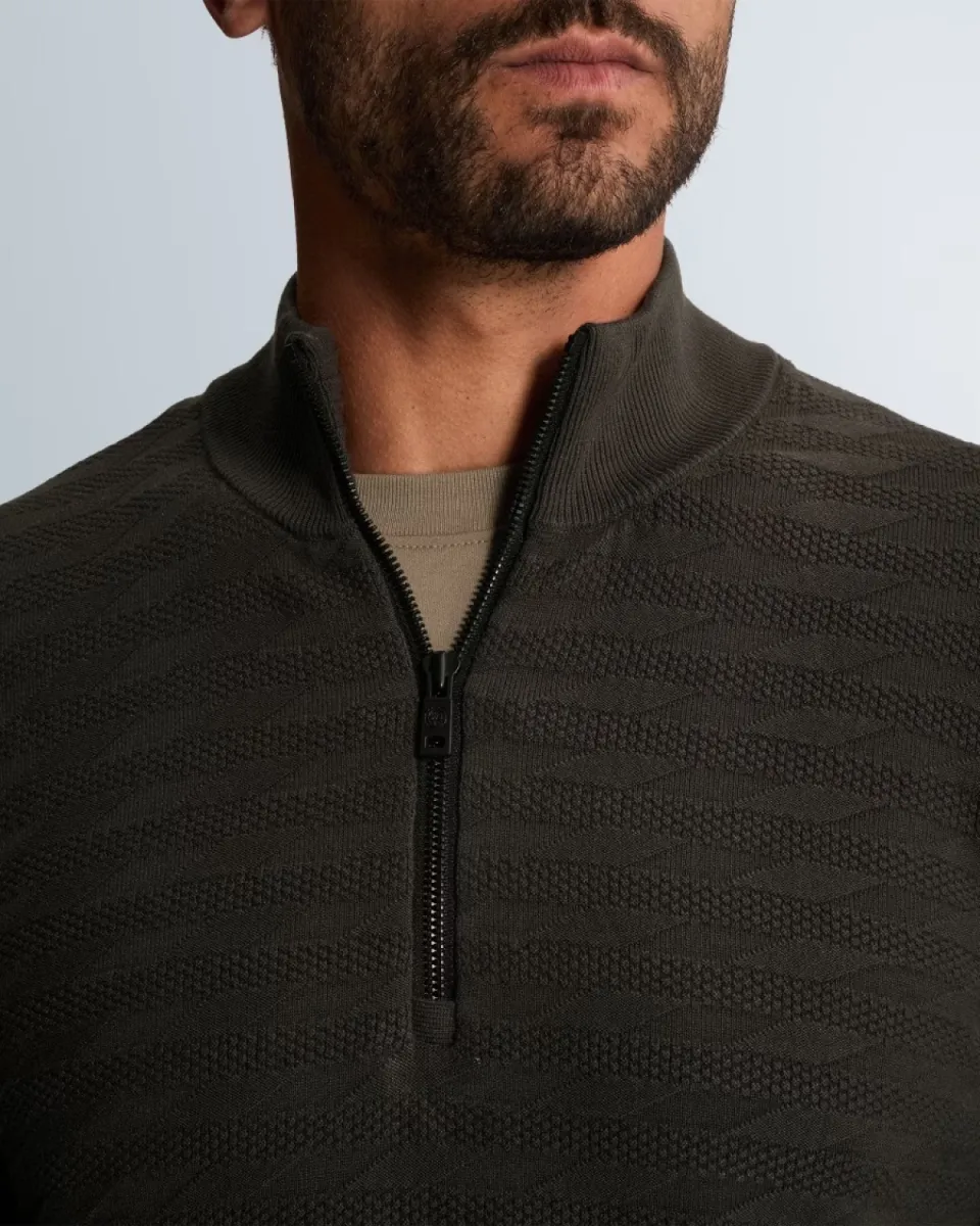 Cast Iron | Trui met half zip | Zwart | CKW2609316 4 Cast Iron Cast Iron | Trui met half zip | Zwart | CKW2609316