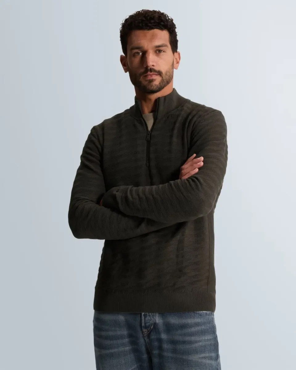 Cast Iron | Trui met half zip | Zwart | CKW2609316 5 Cast Iron Cast Iron | Trui met half zip | Zwart | CKW2609316