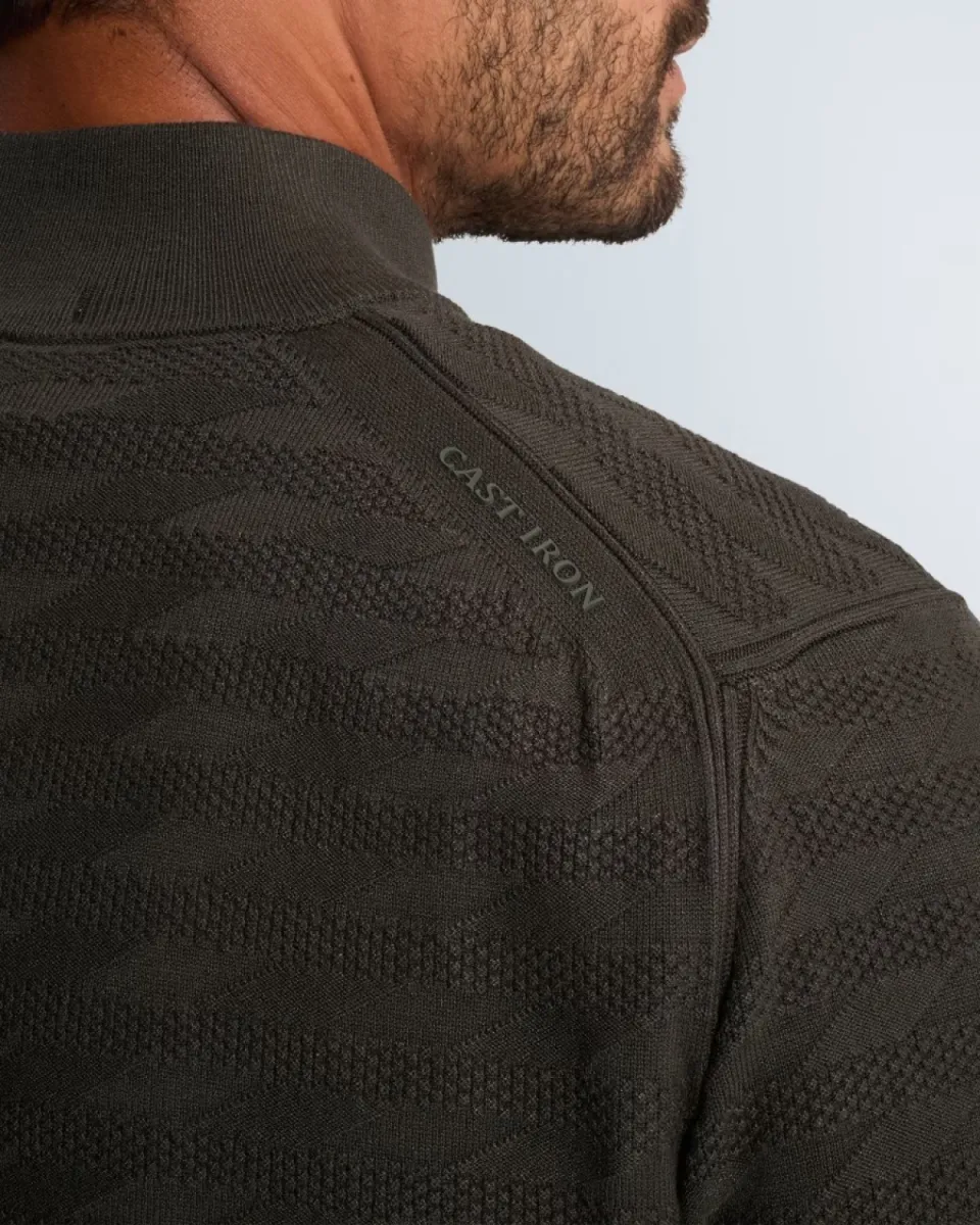 Cast Iron | Trui met half zip | Zwart | CKW2609316 6 Cast Iron Cast Iron | Trui met half zip | Zwart | CKW2609316