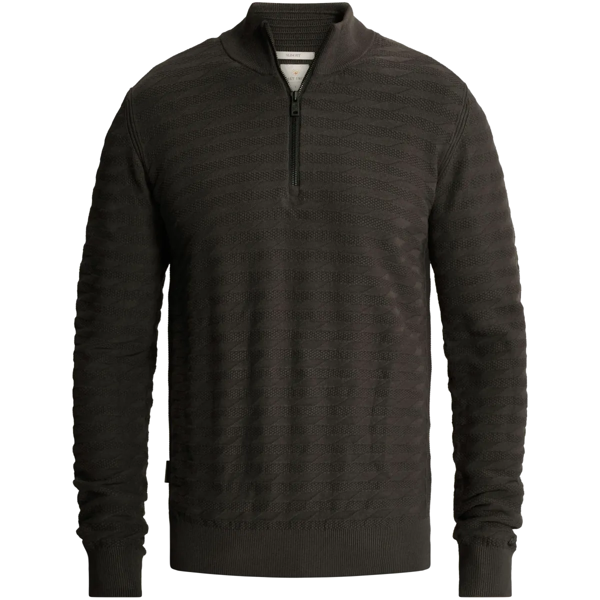 Cast Iron | Trui met half zip | Zwart | CKW2609316 1 Cast Iron Cast Iron | Trui met half zip | Zwart | CKW2609316