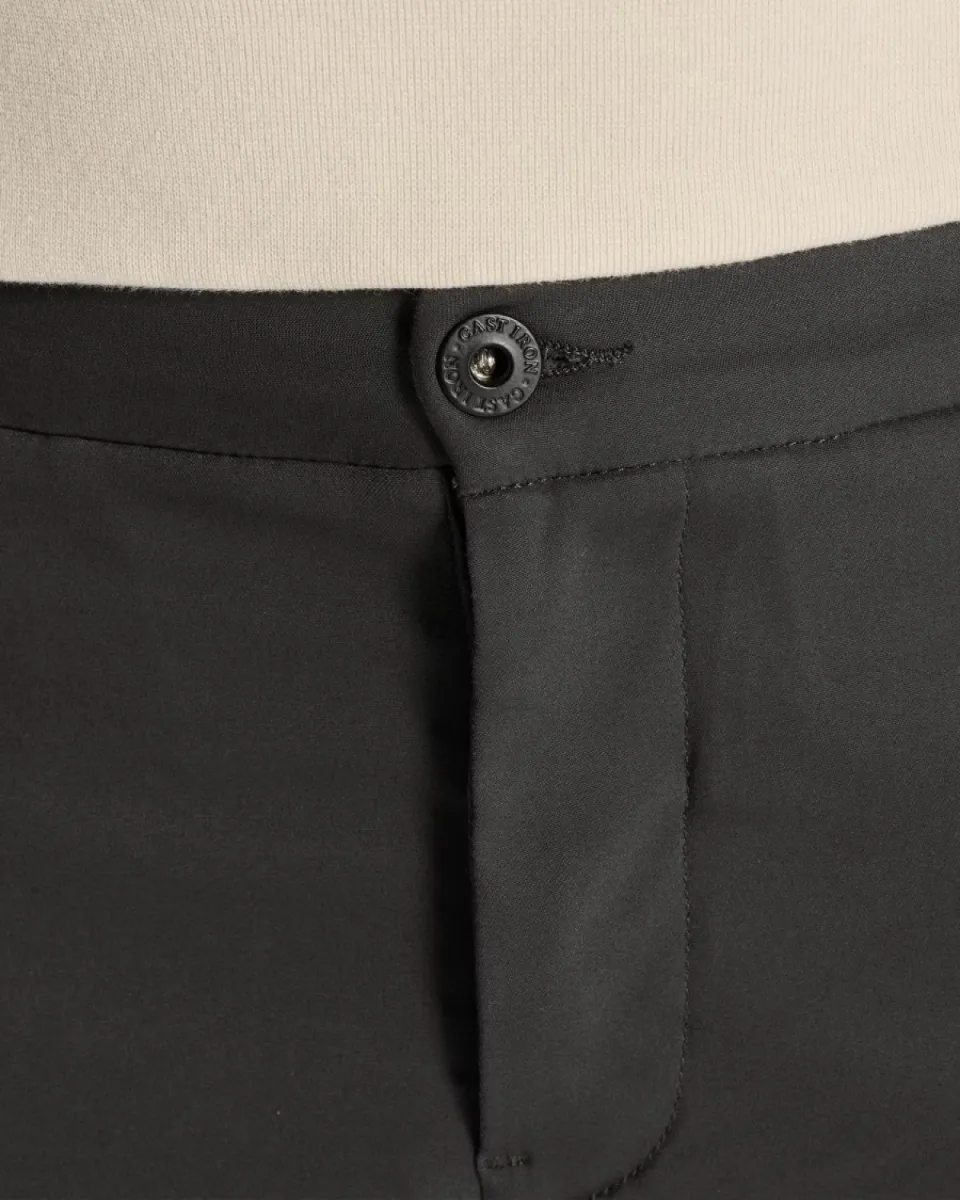 Cast Iron | Cyclas Tapered Fit Chino | Zwart | CTR2608610 4 Cast Iron Cast Iron | Cyclas Tapered Fit Chino | Zwart | CTR2608610