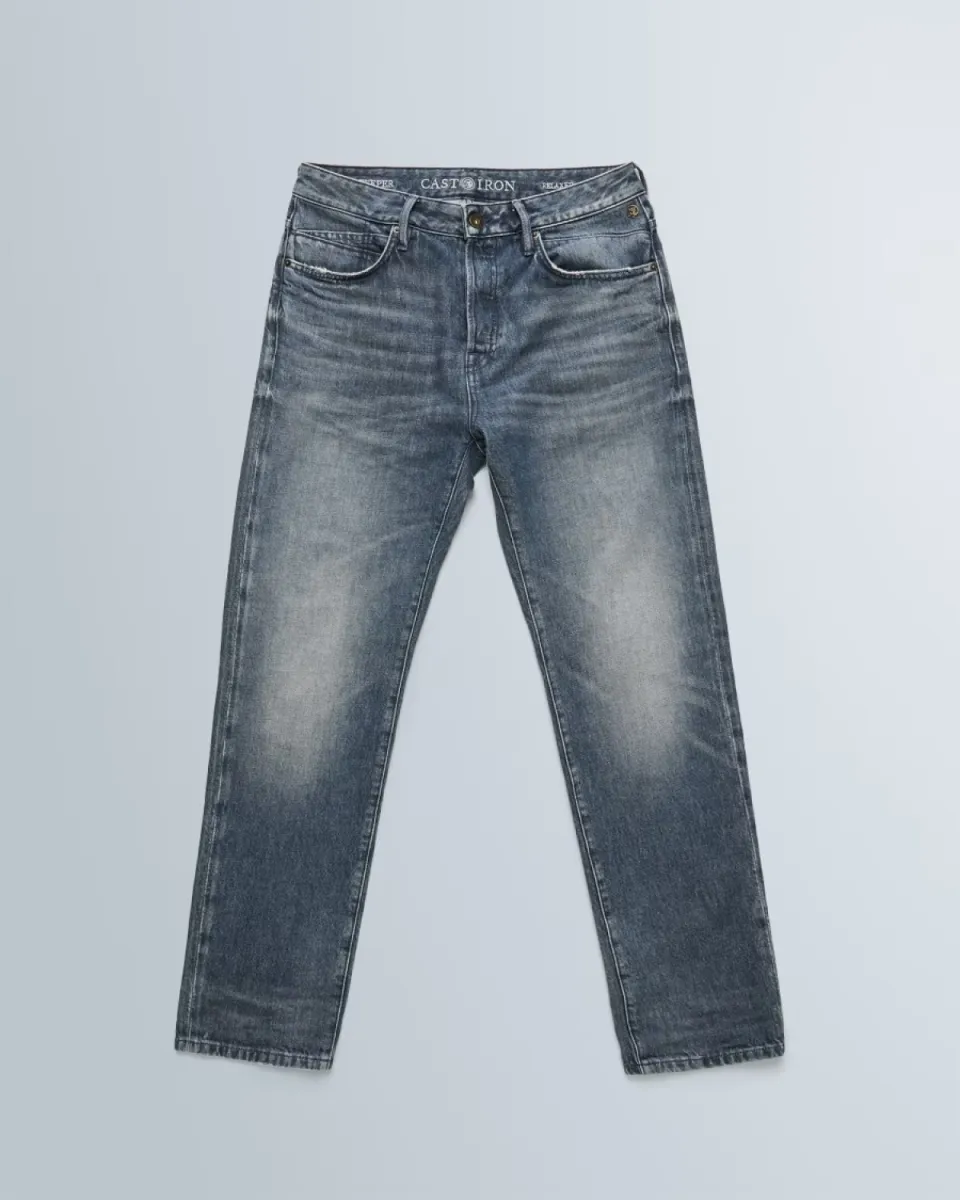 Cast Iron | Steeper Relaxed Fit Jeans | Blauw | CTR2608720 6 Cast Iron Cast Iron | Steeper Relaxed Fit Jeans | Blauw | CTR2608720