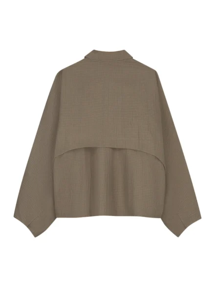 Catwalk Junkie Catwalk Junkie | Jas kort | Beige | check cape jacket
