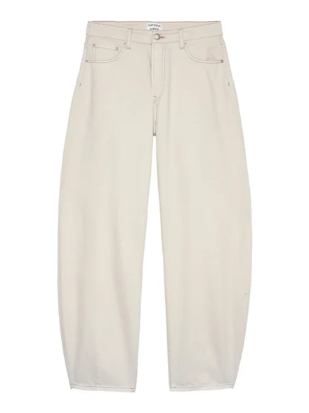 Catwalk Junkie Catwalk Junkie | Barrel jeans | Beige | Cropped barrel fit