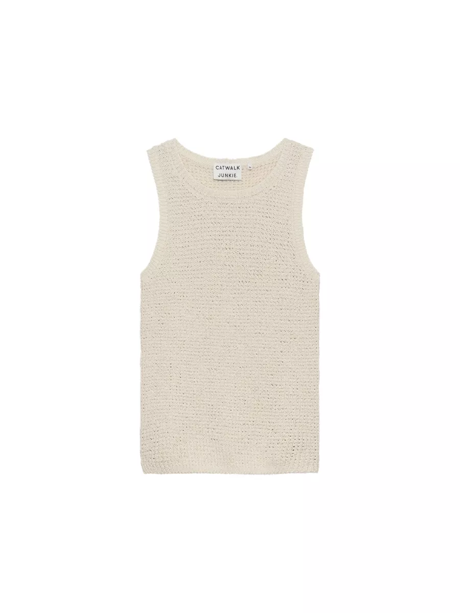 Catwalk Junkie | Top | Wit | Knitted top 2 Catwalk Junkie Catwalk Junkie | Top | Wit | Knitted top