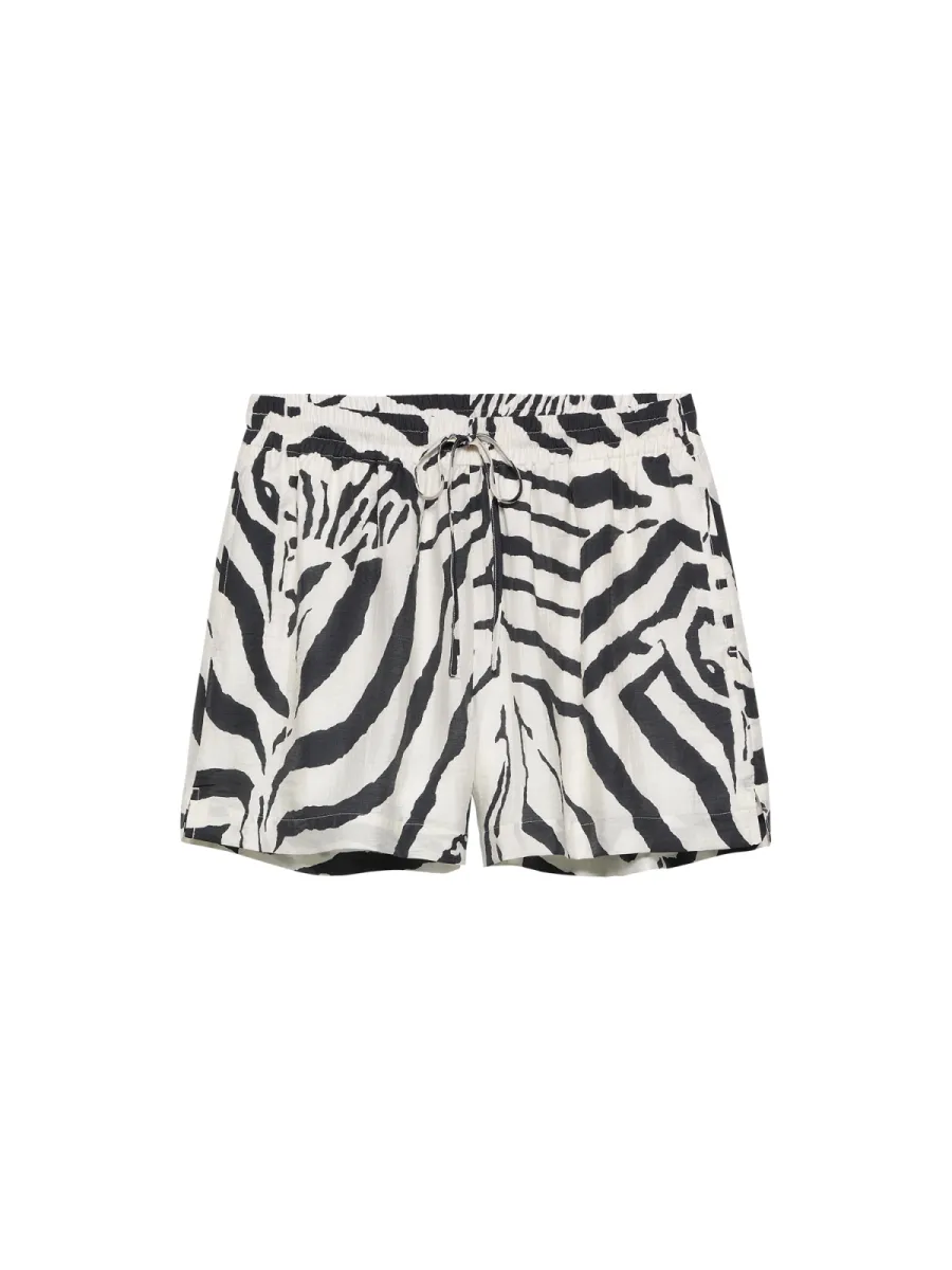 Catwalk Junkie | Short | Zwart dessin | pull on zebra shorts 1 Catwalk Junkie Catwalk Junkie | Short | Zwart dessin | pull on zebra shorts