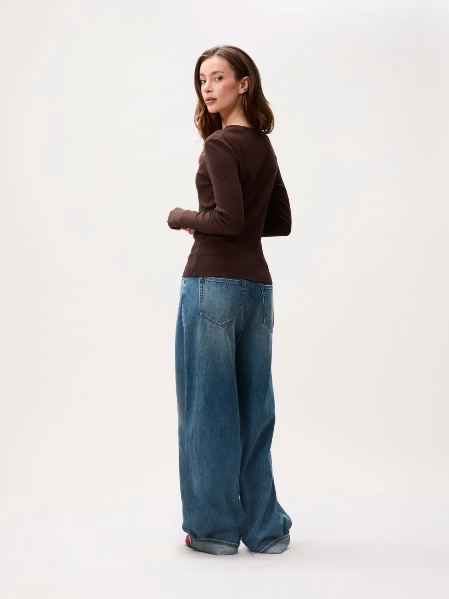 Catwalk Junkie | Longsleeve | Bruin | Rib Long Sleeve 4 Catwalk Junkie Catwalk Junkie | Longsleeve | Bruin | Rib Long Sleeve