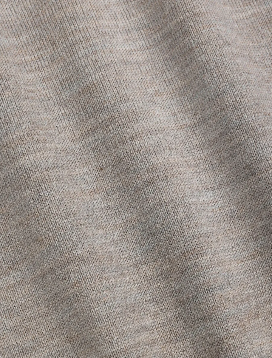 Cavallaro | Pullover | Beige | Merino Half Zip Pullover 5 Cavallaro Cavallaro | Pullover | Beige | Merino Half Zip Pullover