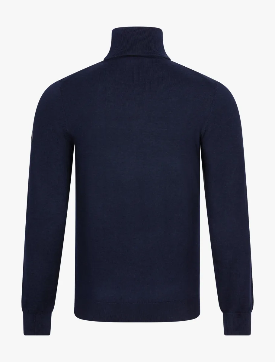 Cavallaro | Merino Roll Neck | Blauw | 118265002 2 Cavallaro Cavallaro | Merino Roll Neck | Blauw | 118265002