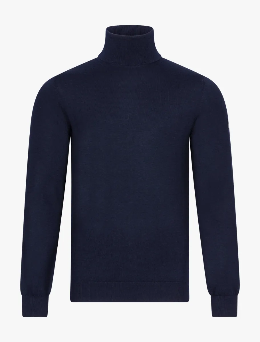 Cavallaro | Merino Roll Neck | Blauw | 118265002 1 Cavallaro Cavallaro | Merino Roll Neck | Blauw | 118265002