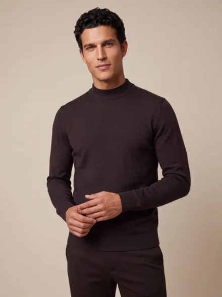 Cavallaro Cavallaro | Milacio Turtle Neck Pullover | Bruin | 118265005