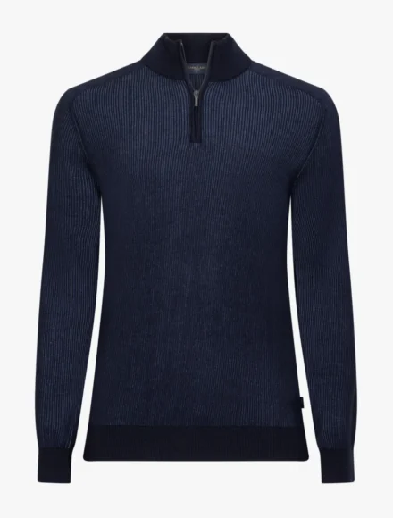 Cavallaro Cavallaro | Romano Half Zip | Blauw | 118265019