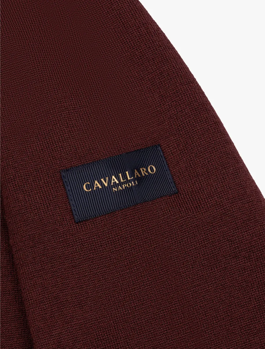 Cavallaro | Saronno Half Zip Trui | Rood | 118265051 4 Cavallaro Cavallaro | Saronno Half Zip Trui | Rood | 118265051