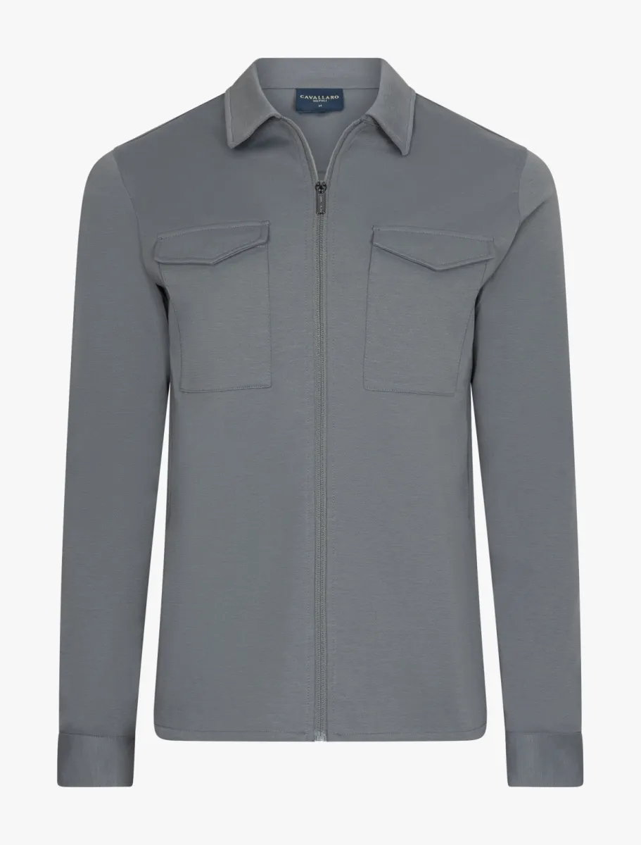Cavallaro | Overshirt | Grijs | Zeradino overshirt 1 Cavallaro Cavallaro | Overshirt | Grijs | Zeradino overshirt