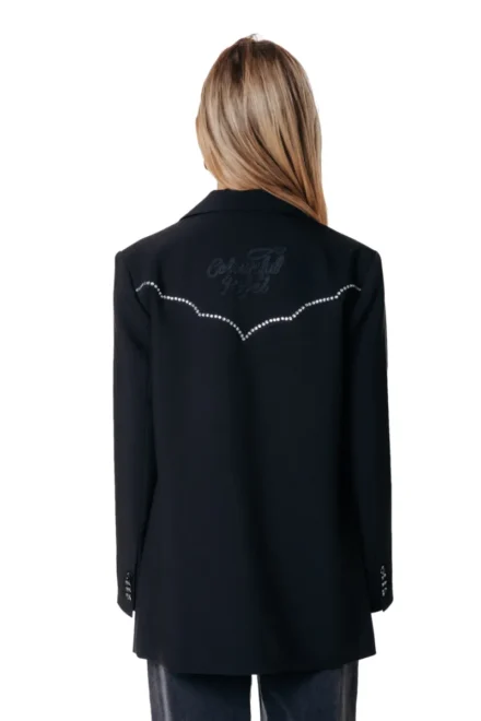 Colourful Rebel Colourful Rebel | Colbert | Zwart | Jesra Western studded blazer
