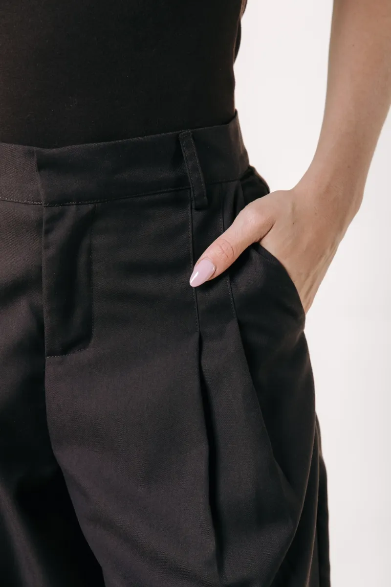 Colourful Rebel | Pant. wijd | Bruin | Maggy Tailored Pants 5 Colourful Rebel Colourful Rebel | Pant. wijd | Bruin | Maggy Tailored Pants