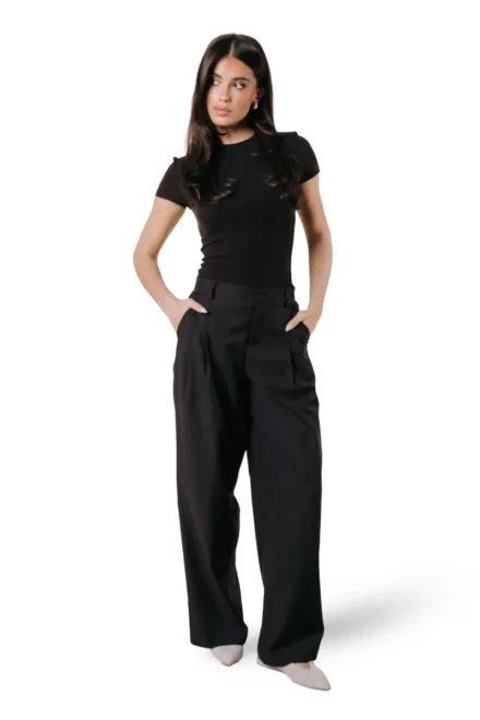 Colourful Rebel Colourful Rebel | Pant. wijd | Bruin | Maggy Tailored Pants