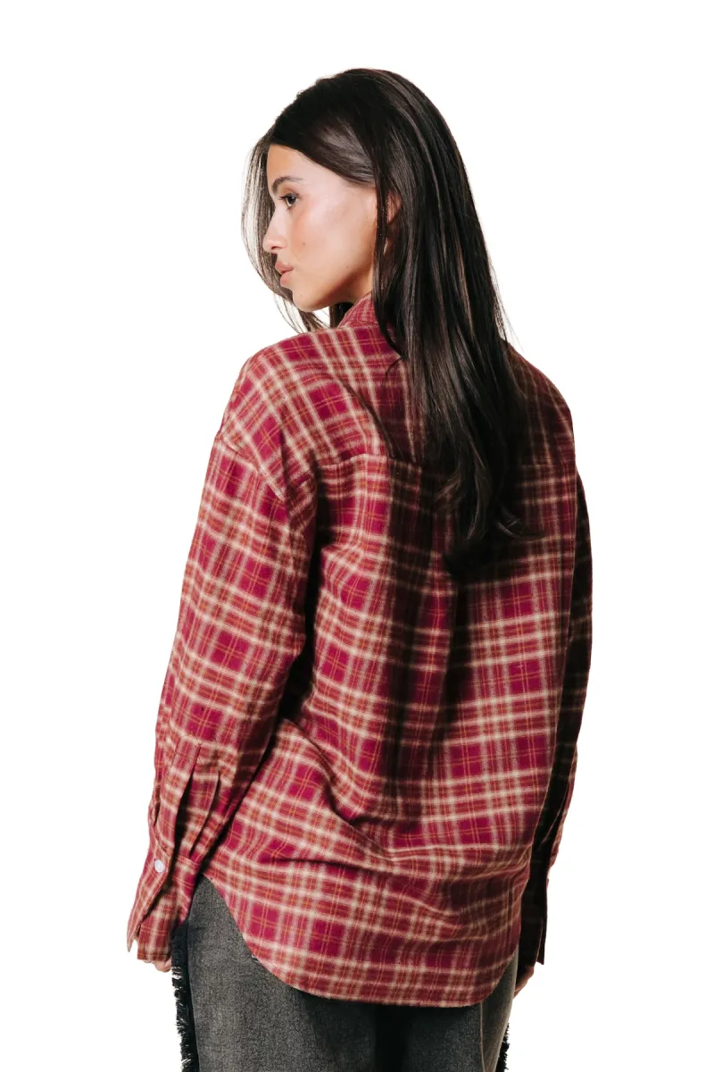 Colourful Rebel | Blouse | Rood | Talia checked blouse 2 Colourful Rebel Colourful Rebel | Blouse | Rood | Talia checked blouse