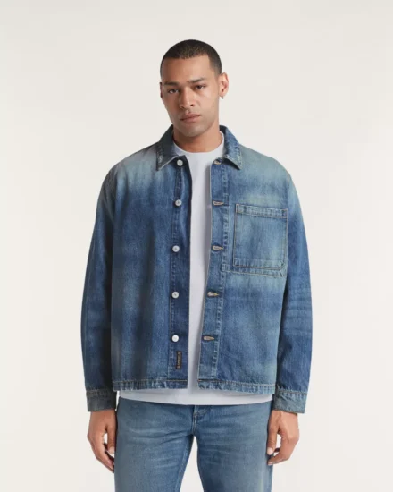 Denham Denham | denim shirt | Blauw | Chore overshirt R Bolt