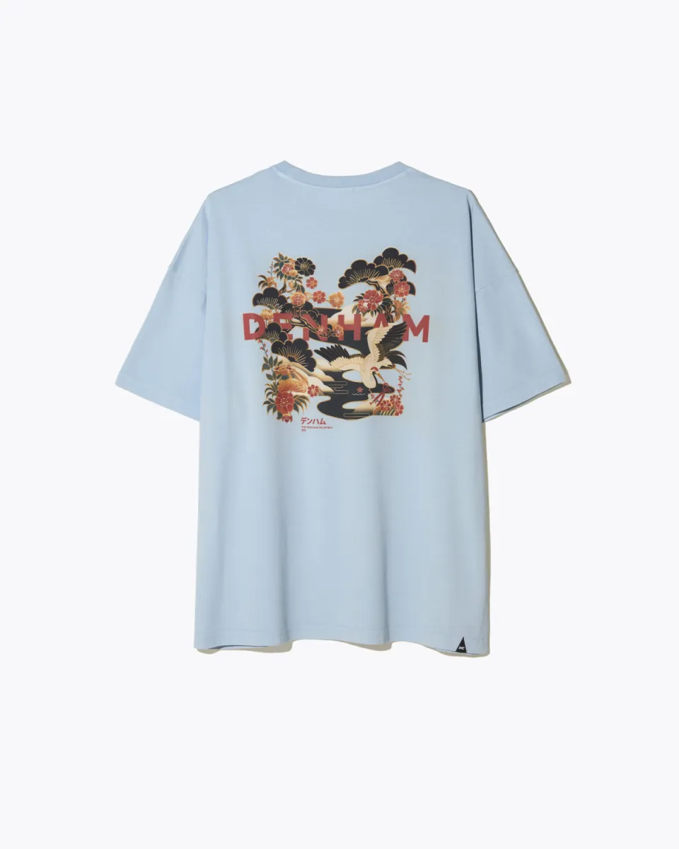 Denham | T-shirt | Blauw | Kansai graphic tee lwj 2 Denham Denham | T-shirt | Blauw | Kansai graphic tee lwj