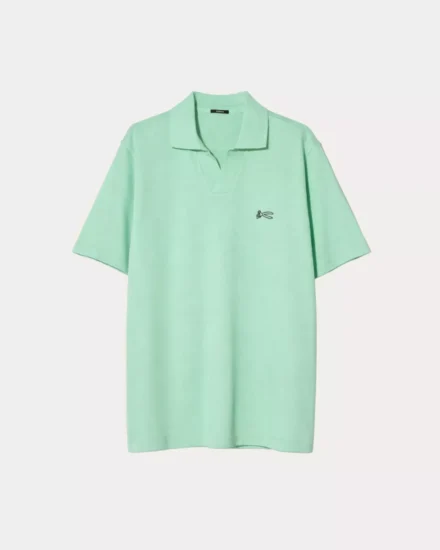 Denham Denham | Polo | Lichtgroen | scissor open collar polo