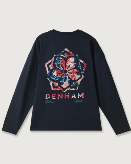 Denham Denham | T-shirts lm | Blauw | Tsubaki