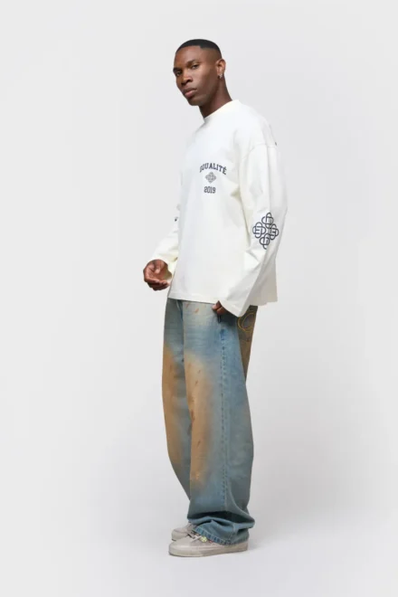 Equalité Equalité | Longsleeve | Wit | isa oversized longsleeve tee