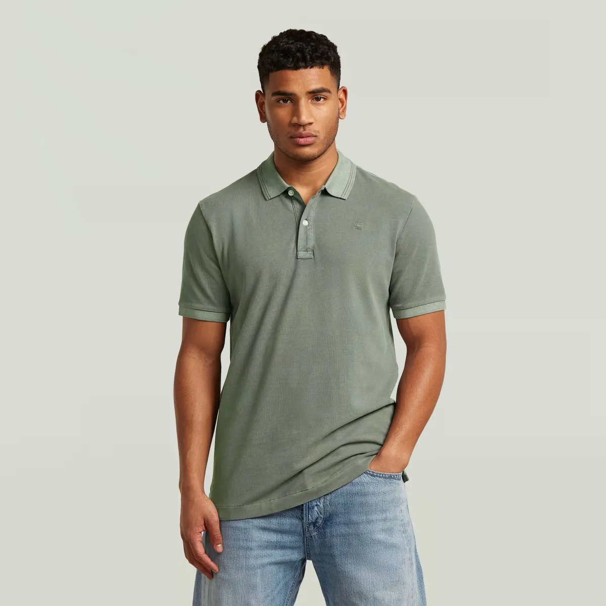 G-Star | Polo | Donkergroen | Dunda overdyed polo 2 G-Star G-Star | Polo | Donkergroen | Dunda overdyed polo