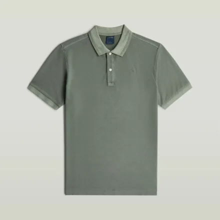 G-Star G-Star | Polo | Donkergroen | Dunda overdyed polo