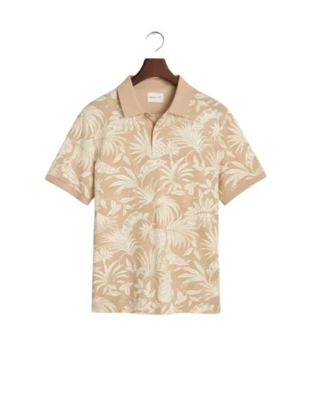 GANT Poloshirt met tropische print