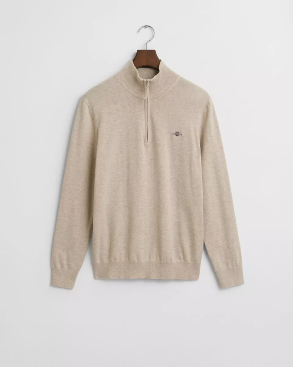 Half Zip trui | Lichtbeige 1 GANT Half Zip trui | Lichtbeige