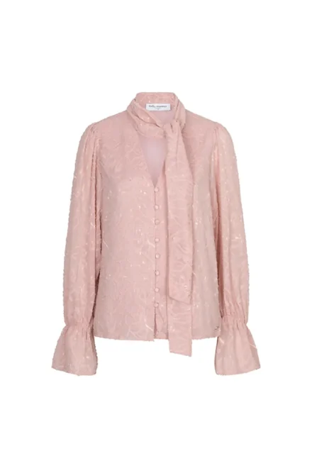 Lofty Manner Lofty Manner | Blouse met strik | Roze | Blouse Jett