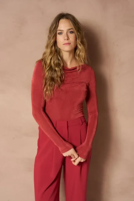 Lofty Manner Lofty Manner | Top lange mouw | Rood | Top Ilen
